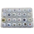Twenty-Four (24) US Open, Ryder Cup, MJ, PGA & others Logo Golf Balls
