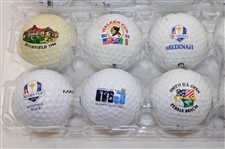 Twenty-Four (24) US Open, Ryder Cup, MJ, PGA & others Logo Golf Balls