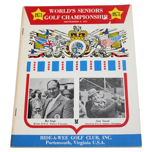 1973 Worlds Seniors Golf Championship at Bide-A-Wee Golf Club Program