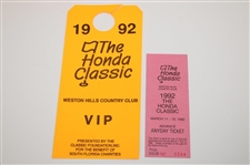 1992 Honda Classic Any Day Ticket & VIP Pass - Corey Pavin Hole-Out