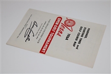 1964 Texas Open Golf Tournament at Oak Hills Country Club Pairing Sheet