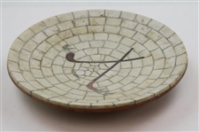 Crossed Clubs Ceramic Plate