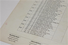 Jack Nicklaus Signed 1966 Philadelphia Golf Classic Pairing Sheet JSA ALOA