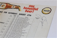 Jack Nicklaus Signed 1966 Philadelphia Golf Classic Pairing Sheet JSA ALOA