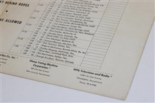 Jack Nicklaus Signed 1966 Philadelphia Golf Classic Pairing Sheet JSA ALOA