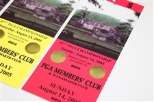 2005 PGA Championship at Baltusrol Complete Ticket Set