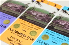 2005 PGA Championship at Baltusrol Complete Ticket Set