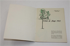 1962 Mexico 6th Annual Amateur Golf Tournament Program Monterrey Mexico