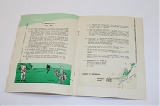 1962 Mexico 6th Annual Amateur Golf Tournament Program Monterrey Mexico