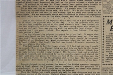 1923 Cleveland News Bobby Jones 'Chick Evans Is Favorite Over Bobby Jones' Newspaper Article/Photo