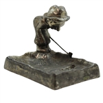 Pewter Golfer in Sand Trap Ash Tray 