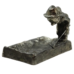 Pewter Golfer in Sand Trap Ash Tray 