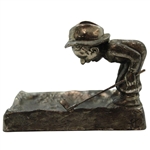 Pewter Golfer in Sand Trap Ash Tray 
