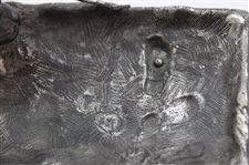 Pewter Golfer in Sand Trap Ash Tray 