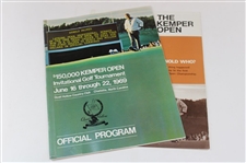 Original B&W Arnold Palmer w/Winner’s Check of The Kemper Open Photo & Program