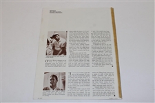 Original B&W Arnold Palmer w/Winner’s Check of The Kemper Open Photo & Program