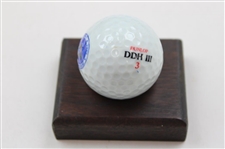 Presidential Helicopter Golf Ball With Photos Of Pilot, Presidents Clinton, Bush & Pope John XXIII