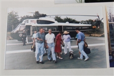 Presidential Helicopter Golf Ball With Photos Of Pilot, Presidents Clinton, Bush & Pope John XXIII