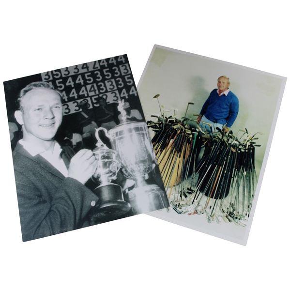 Two Large Format Copy Photographs Of “The King” Arnold Palmer HOF