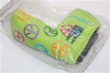 Scotty Cameron Lime Green Peace Sign Logo Putter Cover