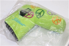 Scotty Cameron Lime Green Peace Sign Logo Putter Cover