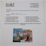 Hale Irwin's Signed Wheaties Box, 2008 Hualalai Resort Poster & 3x5 Index Card JSA ALOA