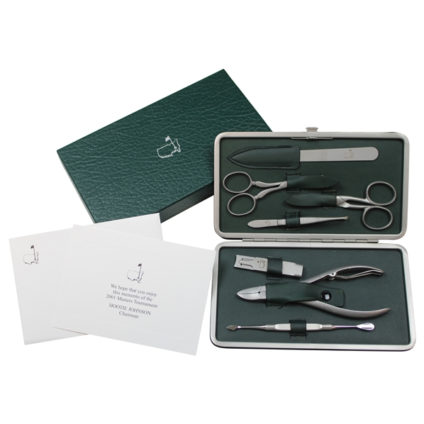 2001 Augusta National GC Masters Tournament Gift - Grooming Kit in Original Case w/Card