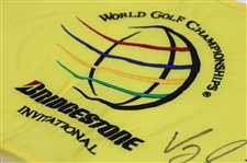 Vijay Singh Signed 2008 WGC Bridgestone Championship Used Hole #9 Flag w/COA & JSA ALOA