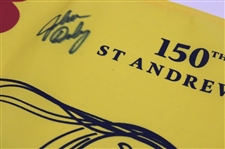 John Daly Signed 2022 OPEN Championship at St Andrews Yellow Flag JSA ALOA