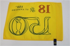 John Daly Signed 2022 OPEN Championship at St Andrews Yellow Flag JSA ALOA