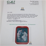 1926 Golfing Couple Coca-Cola Metal Tray - 1973 Reproduction