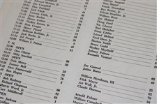 1956 Masters Tournament Thursday Pairing Sheet