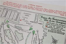 1956 Masters Tournament Thursday Pairing Sheet
