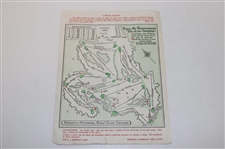 1956 Masters Tournament Thursday Pairing Sheet