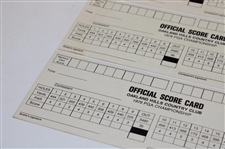 Five (5) 1979 PGA Championship at Oakland Hills Official Scorecards - David Graham Winner