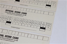 Five (5) 1979 PGA Championship at Oakland Hills Official Scorecards - David Graham Winner