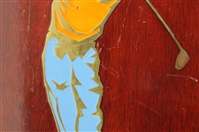 Golfer Post Swing Plaque