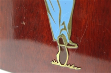 Golfer Post Swing Plaque