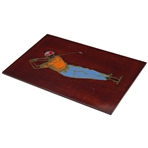 Golfer Post Swing Plaque