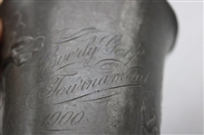 1900 Cloverly Golf Tournament Pewter Trophy Cup