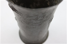 1900 Cloverly Golf Tournament Pewter Trophy Cup