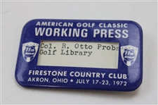 Col. R. Otto Probst Five (5) Credentials for The Golf Writers Assoc. 1950-53