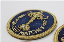 Three (3) Undated PGA Cup Matches Circle Bullion Crests Patches