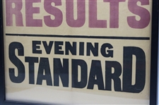 Vintage Ryder Cup Latest Results Evening Standard - Framed
