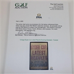 Vintage Ryder Cup Latest Results Evening Standard - Framed