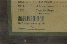 Ltd Ed Fort Worth Press Colonial Golf Club Opens Reproduction on Wood Plaque 91/500