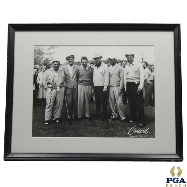 Buddy Hackett Signed The Concord Kiamesha Island Photo w/1953 -1990- Framed JSA ALOA