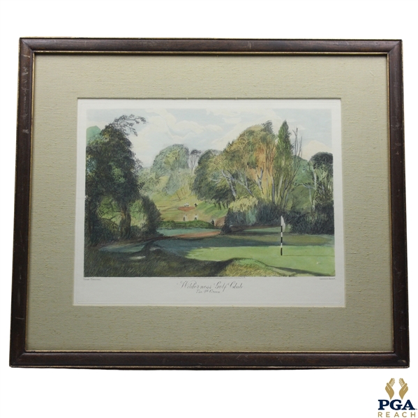 Wilderness Golf Club The 4th Green Print by Earnest Greenwood & Lawrence Josset - Framed