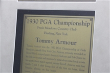 Tommy Armour 1930 PGA Championship at Fresh Meadows CC Cherry Wood Golf Display
