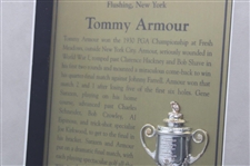 Tommy Armour 1930 PGA Championship at Fresh Meadows CC Cherry Wood Golf Display